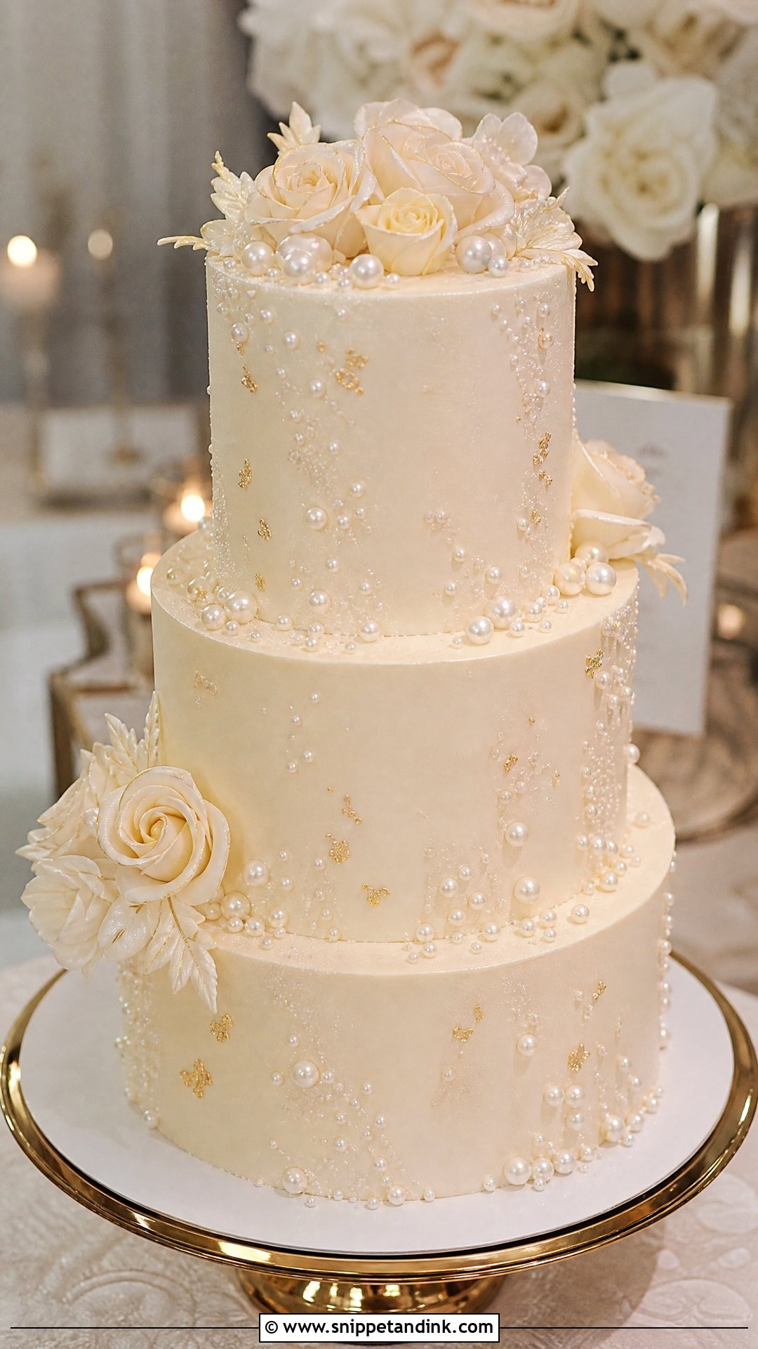 Pearl Wedding Cake - Snippet and Ink - 20 Whimsical Wedding Cakes