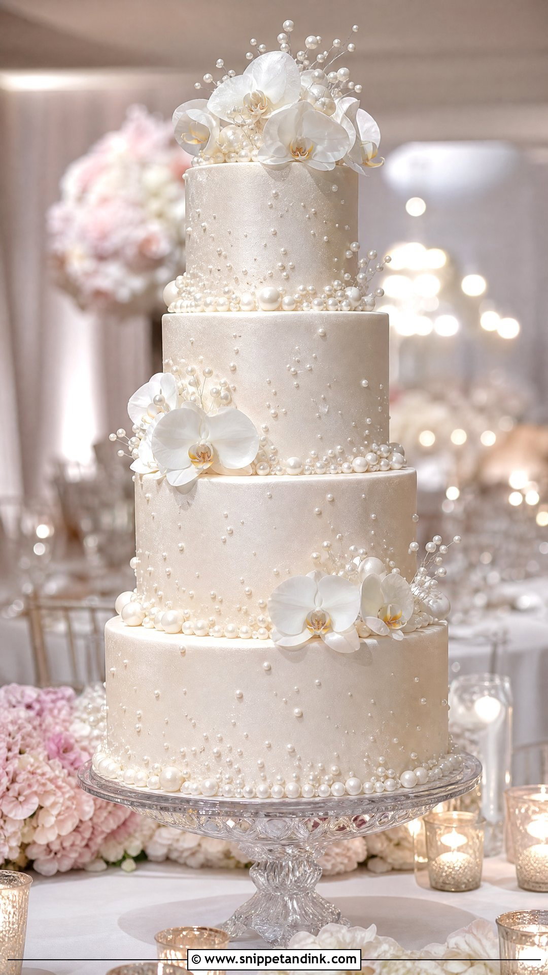 Pearl Wedding Cake - Snippet and Ink - 25 Big Cake Design Ideas for Wedding