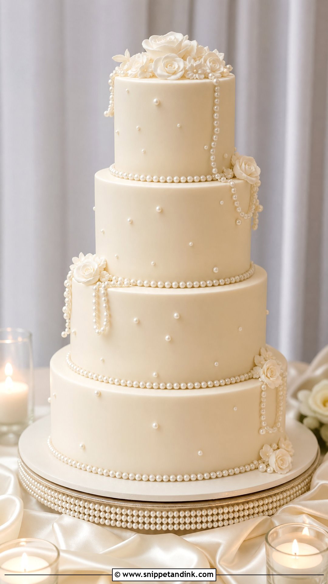 Pearl Wedding Cake - Snippet and Ink - 30 Celebration Cakes for Wedding