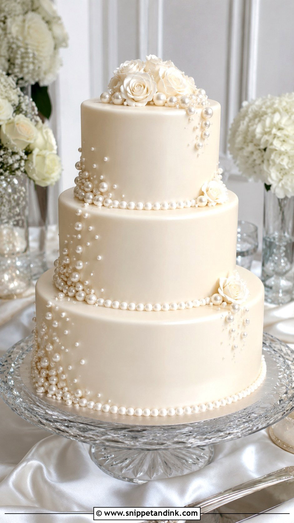 Pearl Wedding Cake - Snippet and Ink - 20 Different Cake Ideas for Wedding