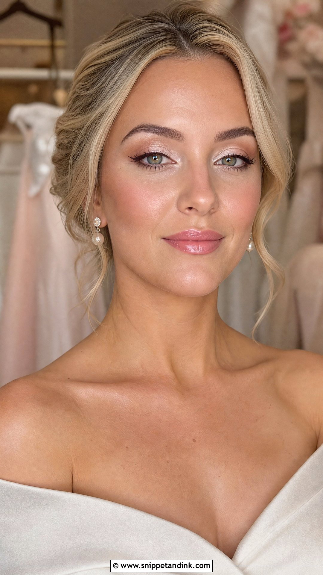Pearl Wedding Eyeshadow Look - Snippet and Ink - 20 Wedding Eyeshadow Looks