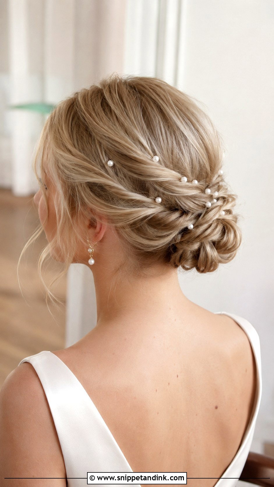 Pearl Wedding Hair - Snippet and Ink - 15 Hair to Wedding Ideas