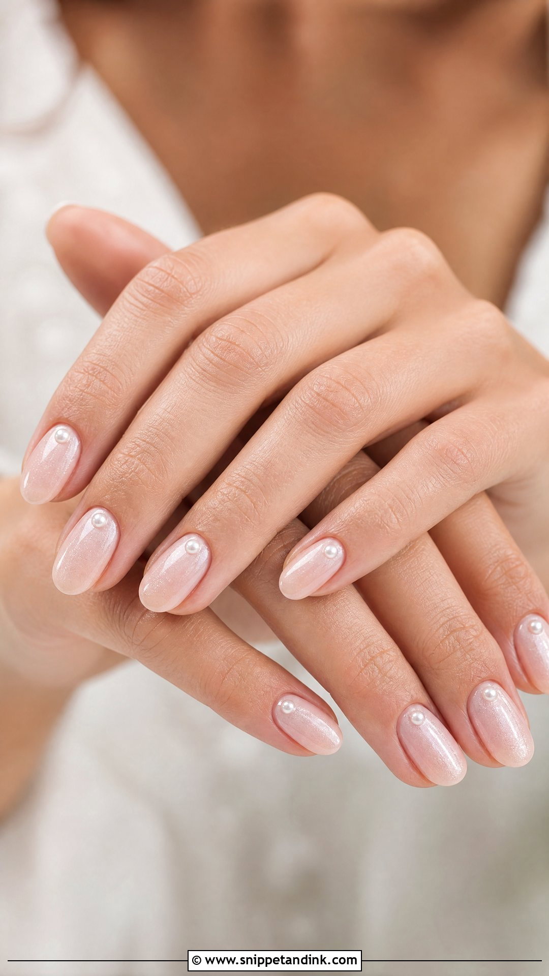 Pearl Wedding Nails - Snippet and Ink - 35 Wedding Nails for Bride