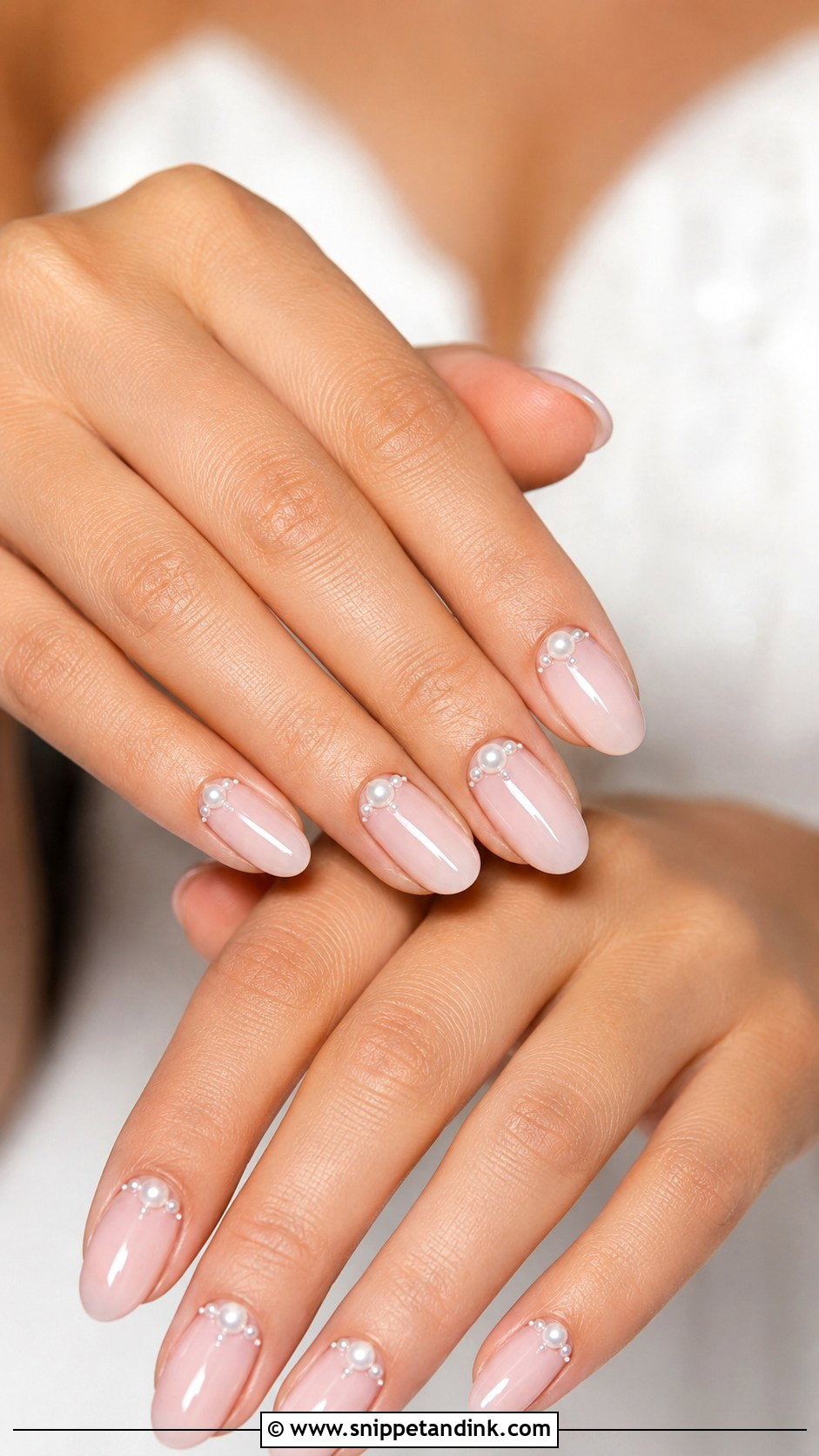 Pearl Wedding Nails - Snippet and Ink - 20 Nails Art for Wedding