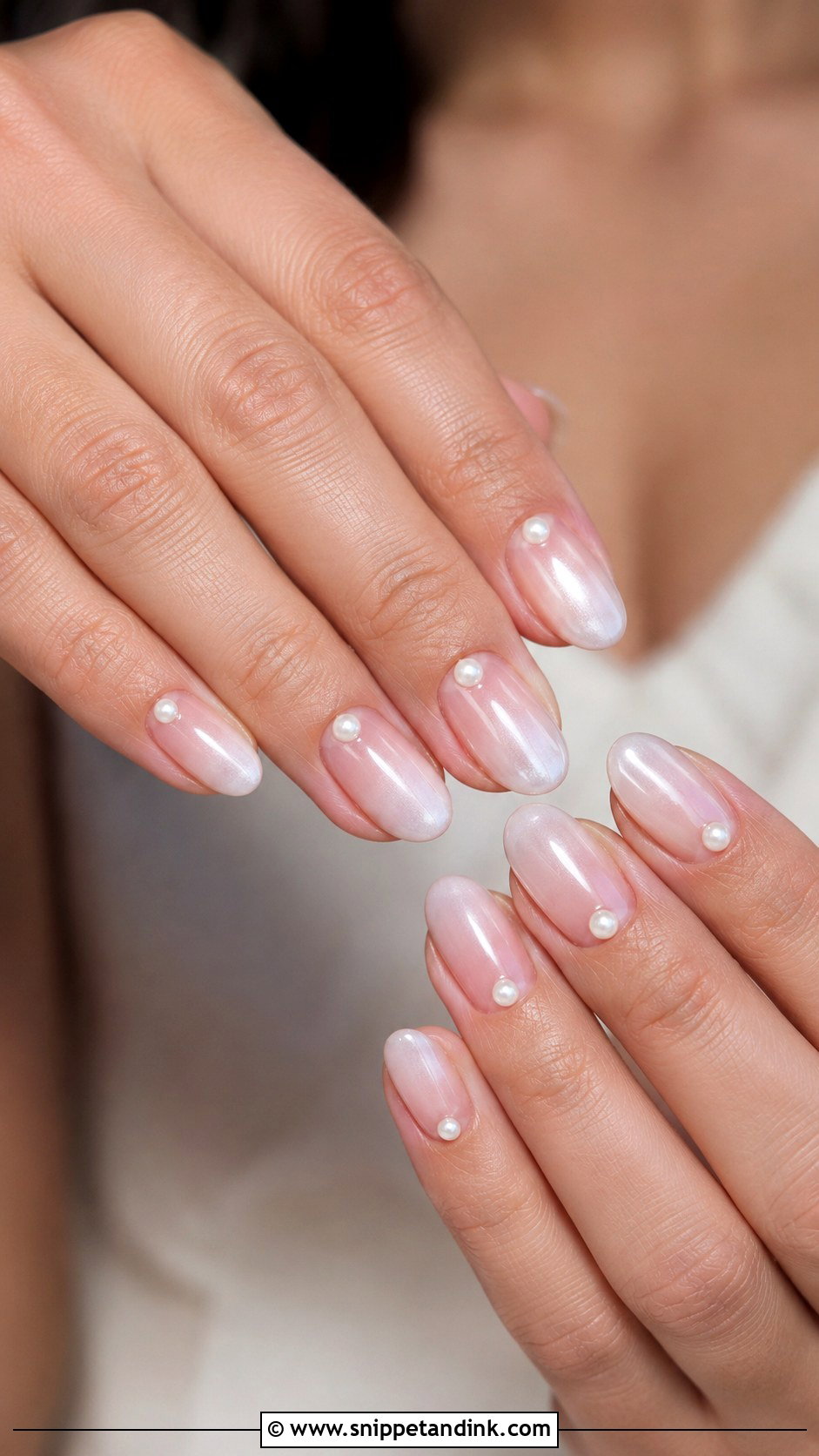 Pearl Wedding Nails - Snippet and Ink - 20 Classy Nails for Wedding
