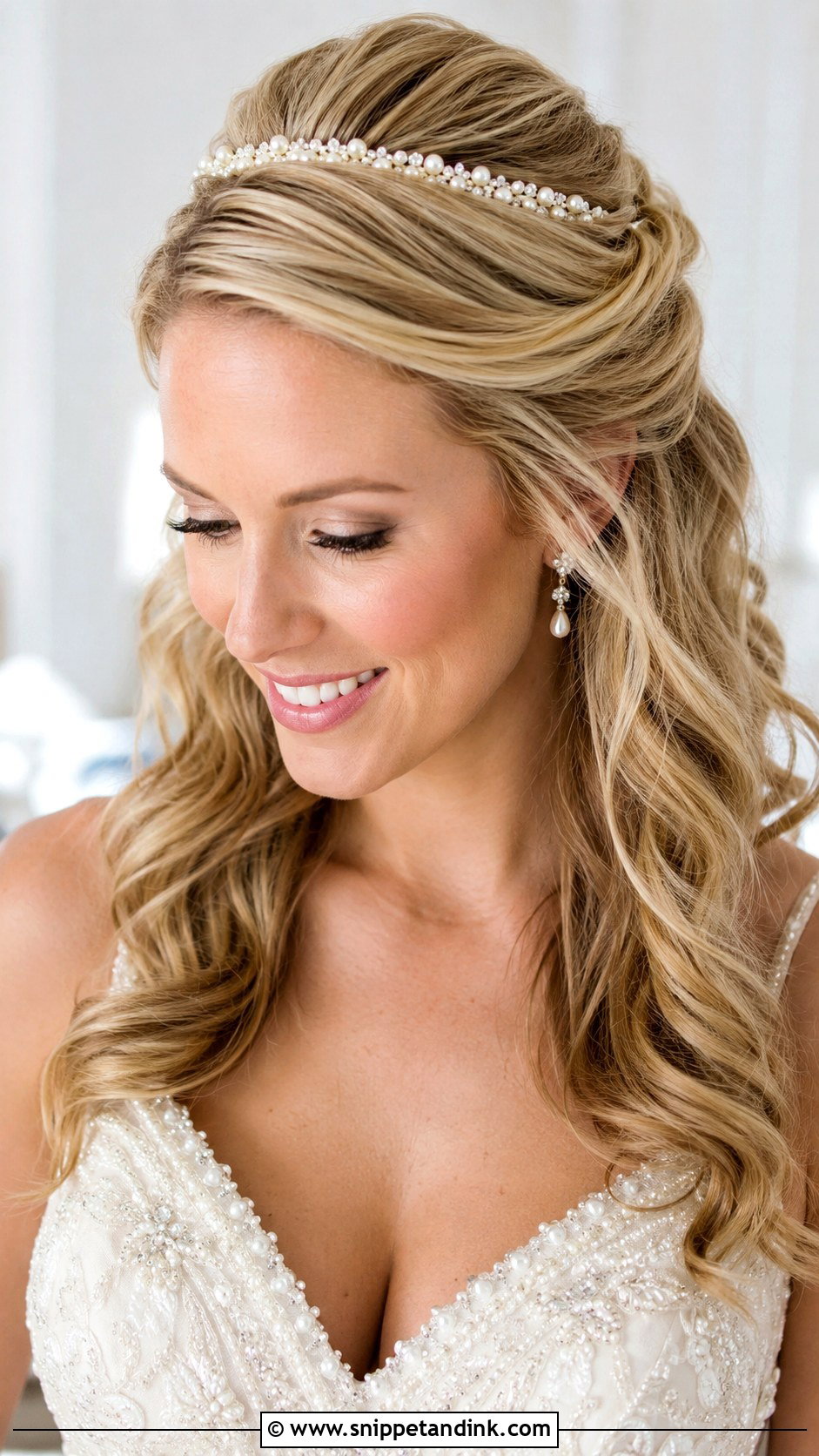 Pearl Wedding Tiara - Snippet and Ink - 15 Pearl Wedding Hair Pieces