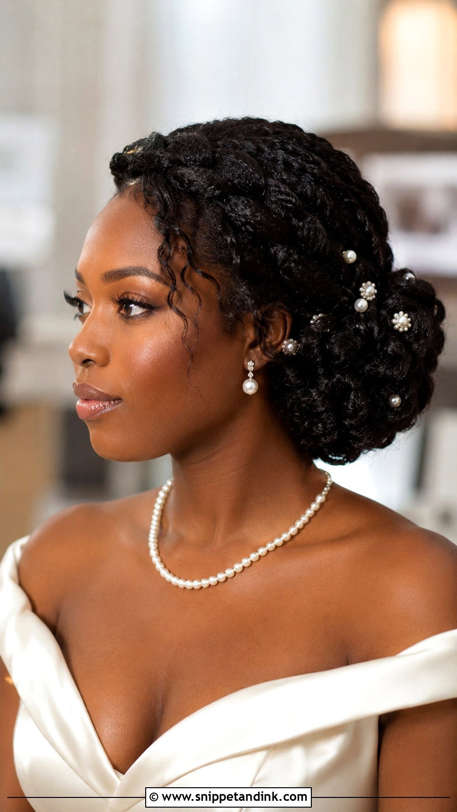 Pearl Wedding Updo For Black Women - Snippet and Ink - 15 Wedding Hair Updo Black Women Ideas