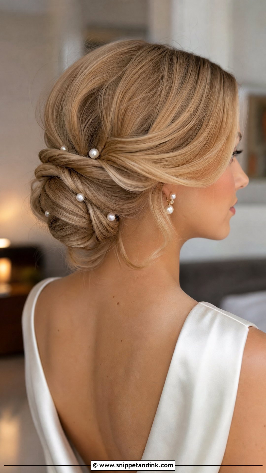 Pearl Wedding Updo For Long Hair - Snippet and Ink - 20 Up Hairstyles for Long Hair Wedding
