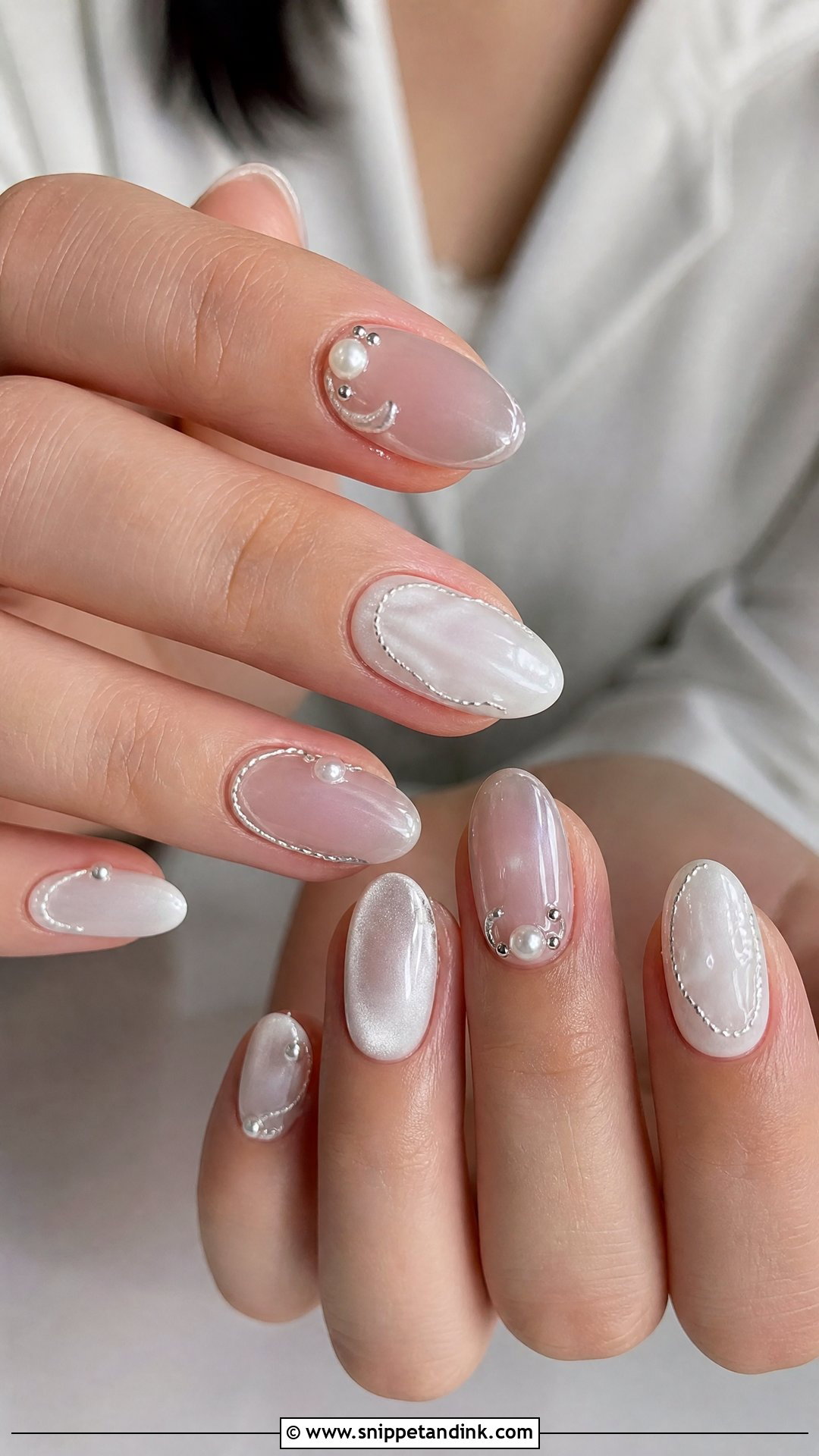 Pearl Western Wedding Nails - Snippet and Ink - 25 Western Wedding Nails