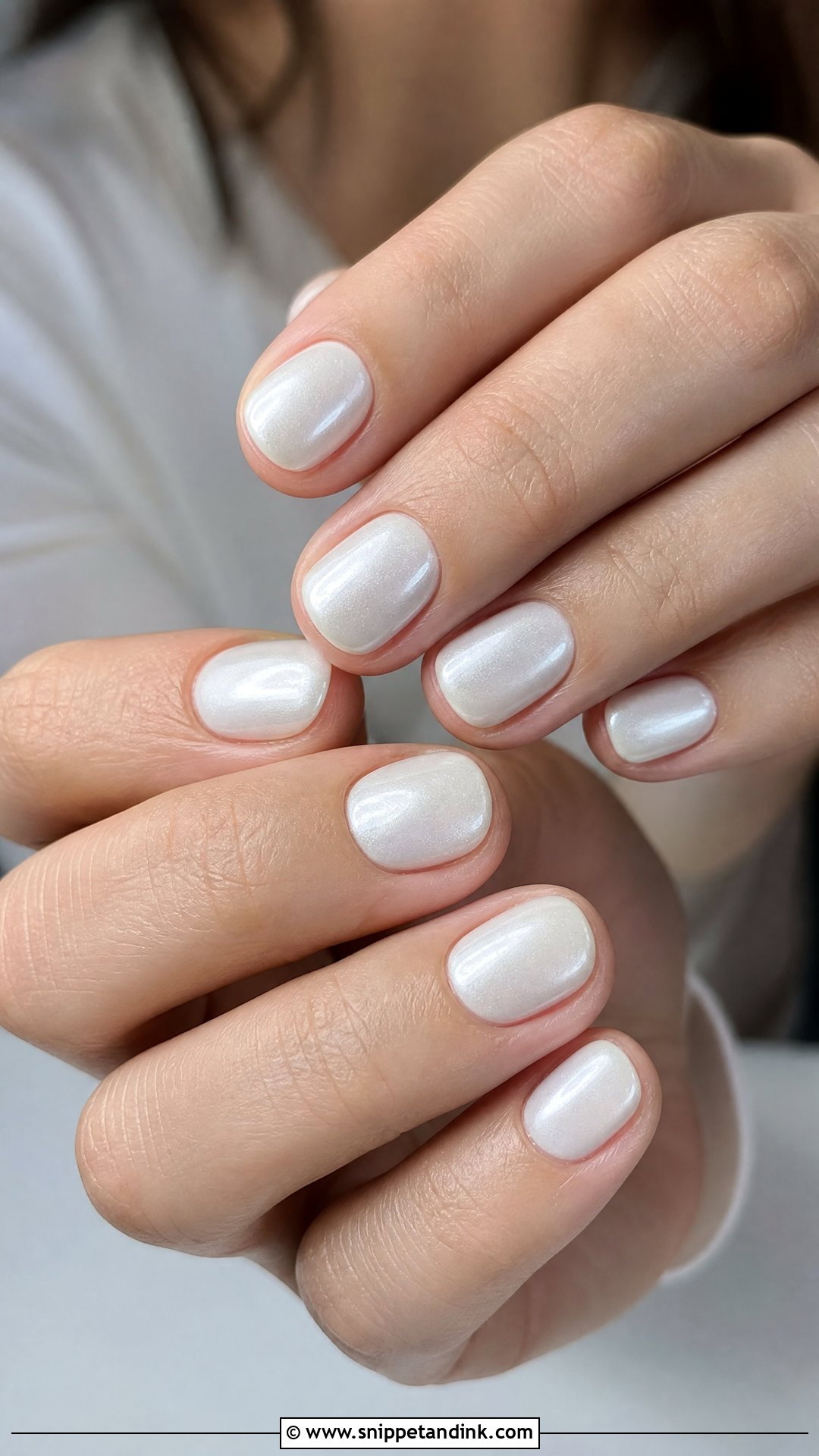 Pearl White Nails - Snippet and Ink - 30 Classy Wedding Guest Nails Ideas