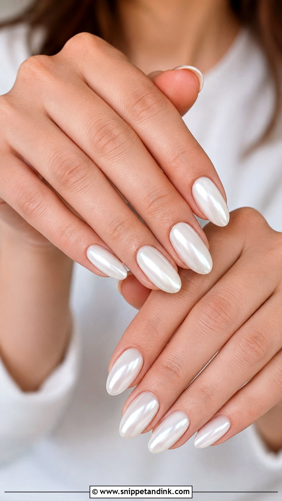 Pearl White Wedding Nails - Snippet and Ink - 20 White Wedding Nails Brides
