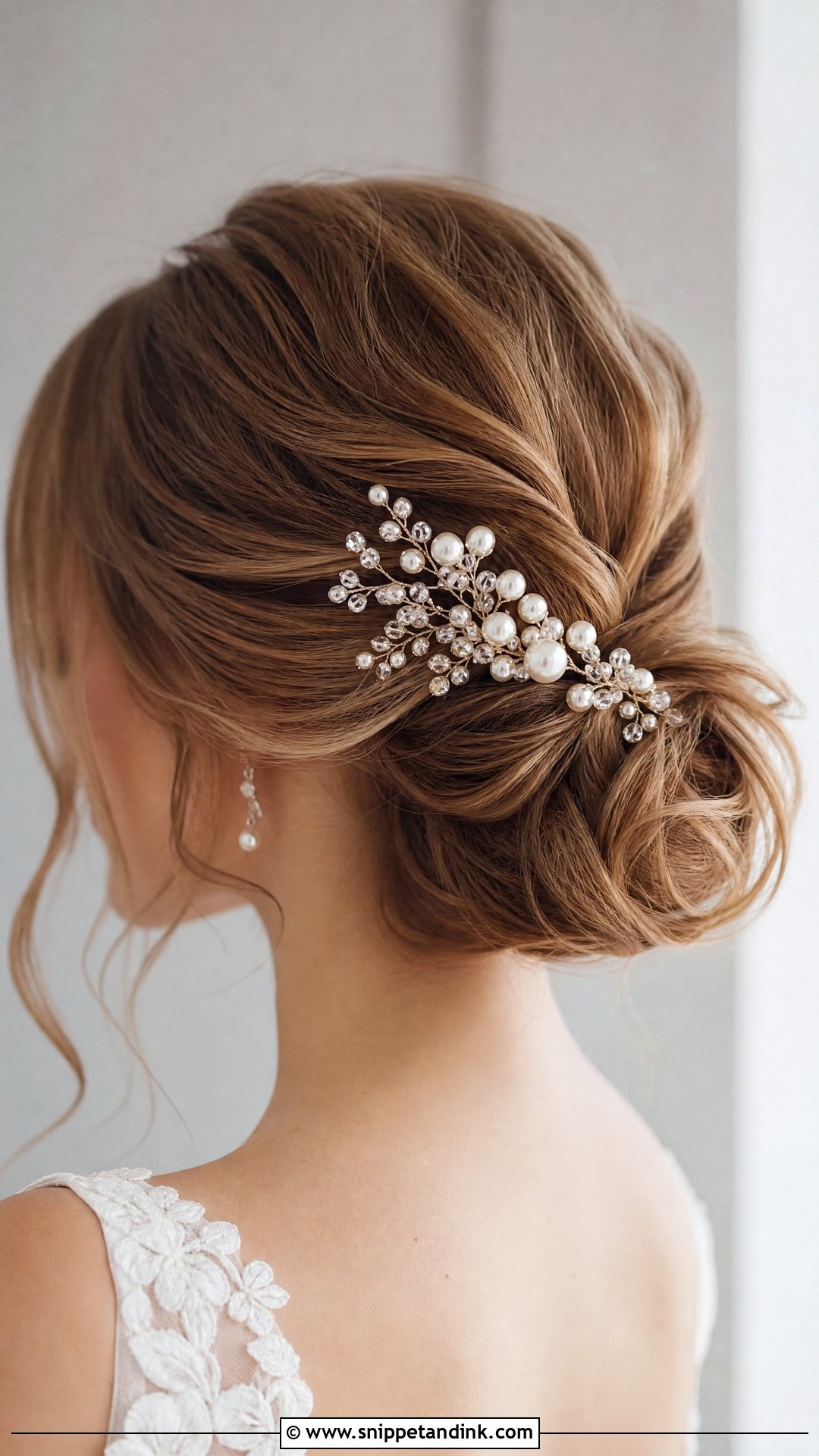Pearl and Crystal Hair Comb - Snippet and Ink - 25 Bridal Hair Pieces