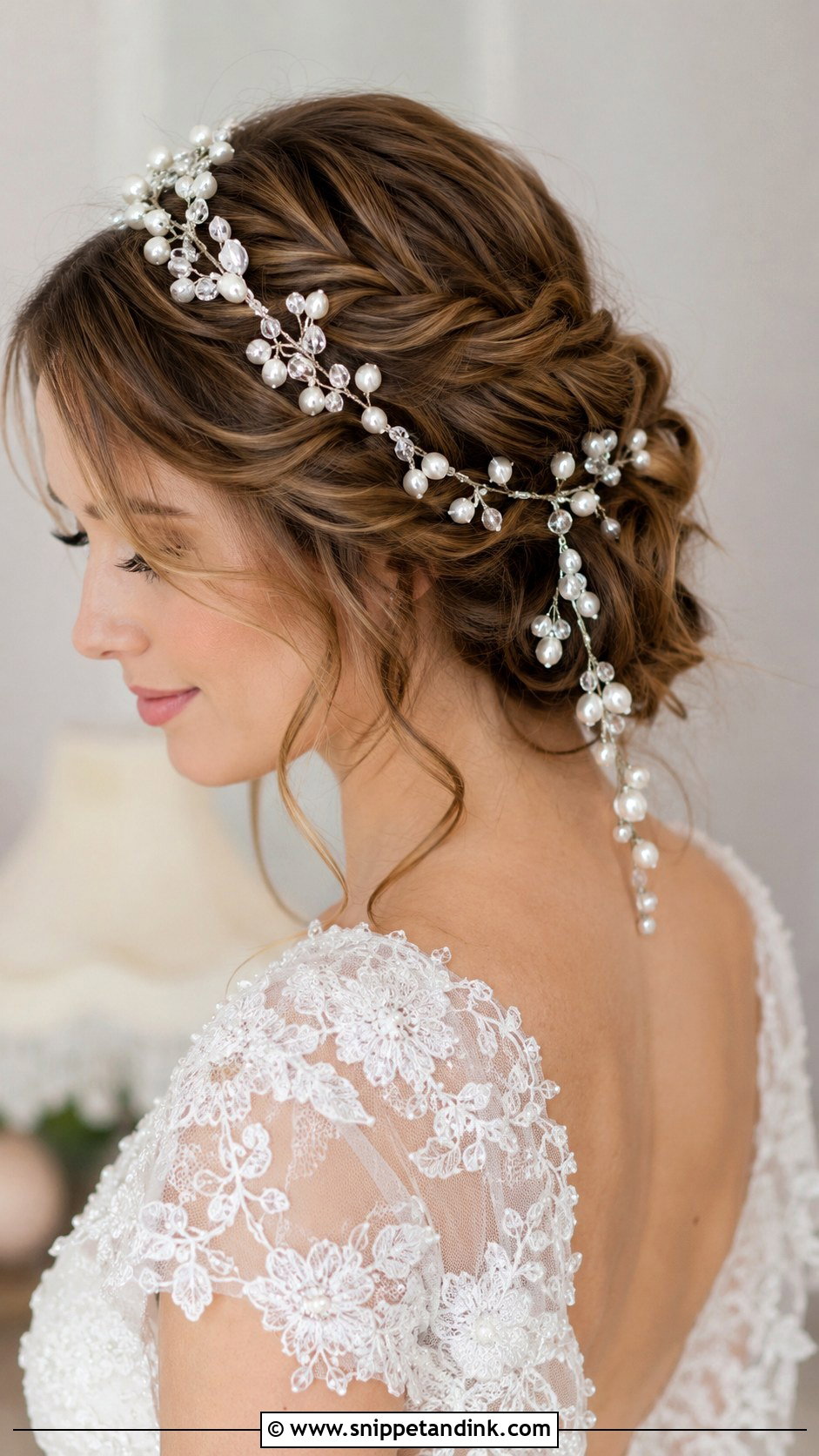 Pearl and Crystal Hair Vine Clip - Snippet and Ink - 20 Bridal Hair Clip Ideas