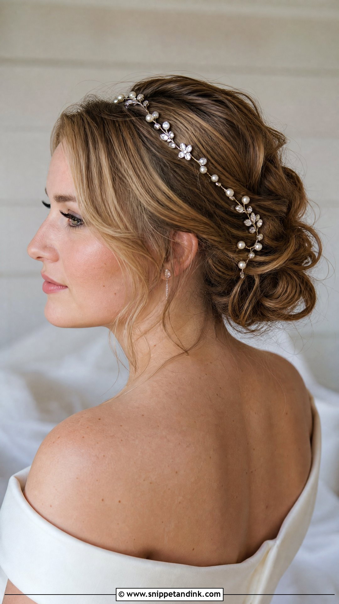 Pearl and Crystal Hair Vine - Snippet and Ink - 20 Bridal Hair Accessories Headpieces