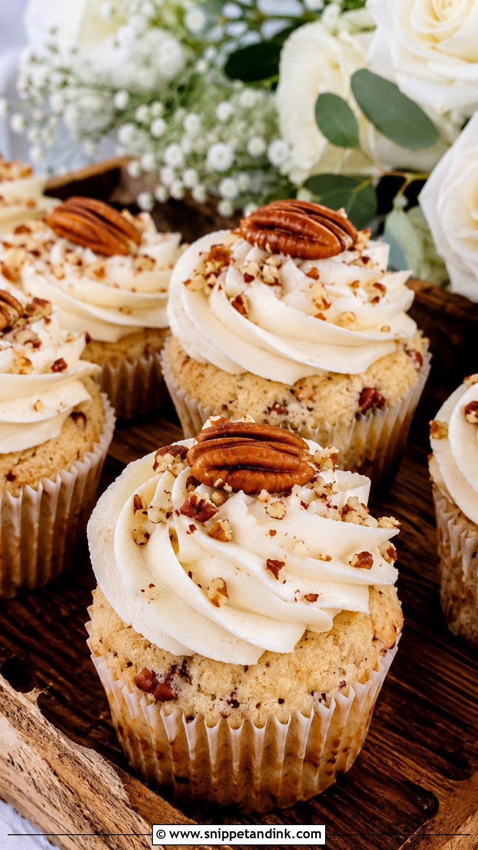 Pecan Italian Wedding Cake Cupcakes - Snippet and Ink - 20 Italian Wedding Cake Cupcake Ideas