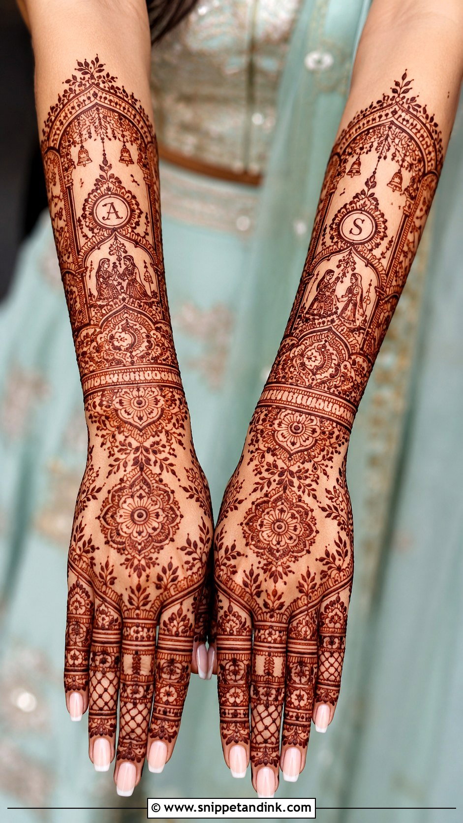 Personalized Bridal Mehndi Back Hand - Snippet and Ink - 30 Bridal Mehndi Designs Back Hands Brides