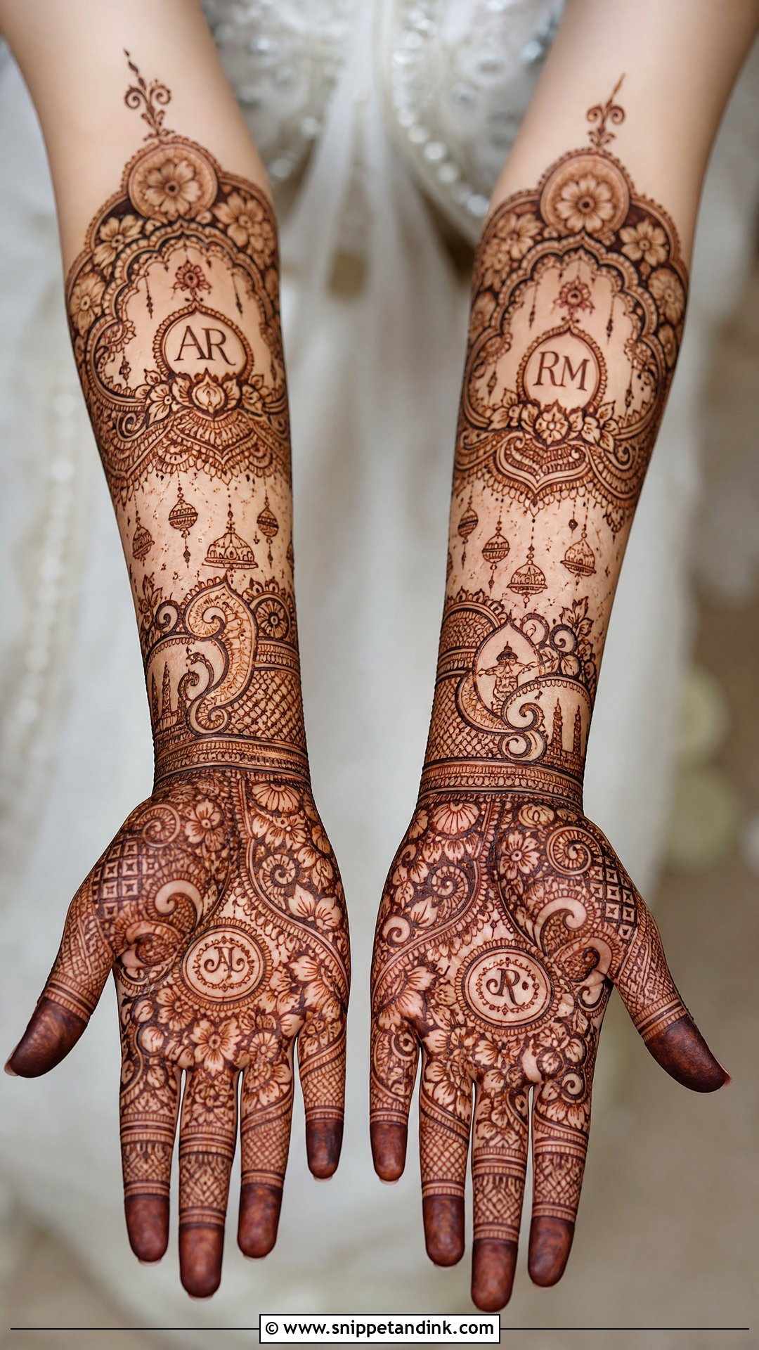 Personalized Bridal Mehndi Design - Snippet and Ink - 20 Beautiful Bridal Mehndi Designs