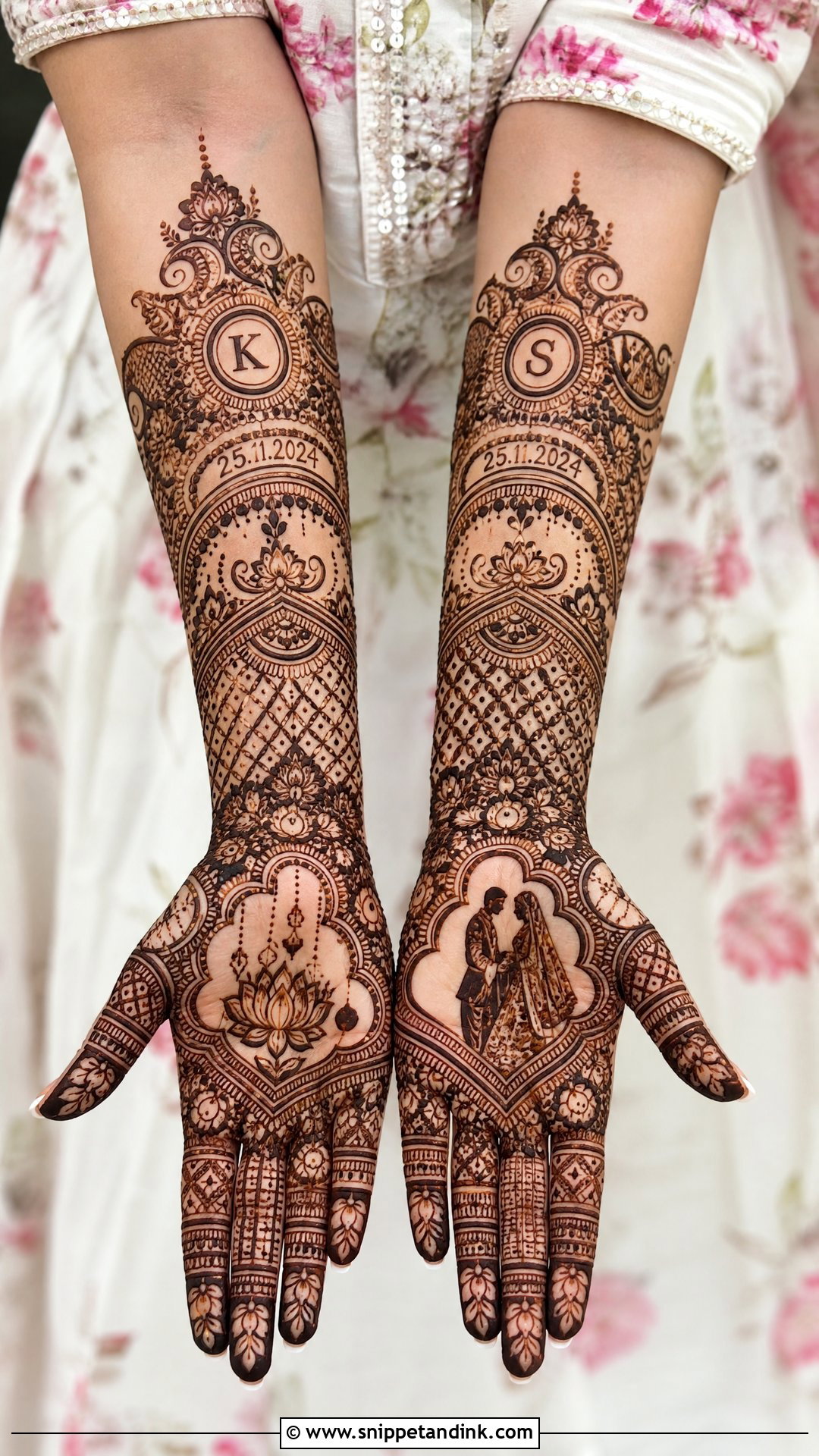 Personalized Bridal Mehndi Design - Snippet and Ink - 30 Unique Bridal Mehndi Designs 2025