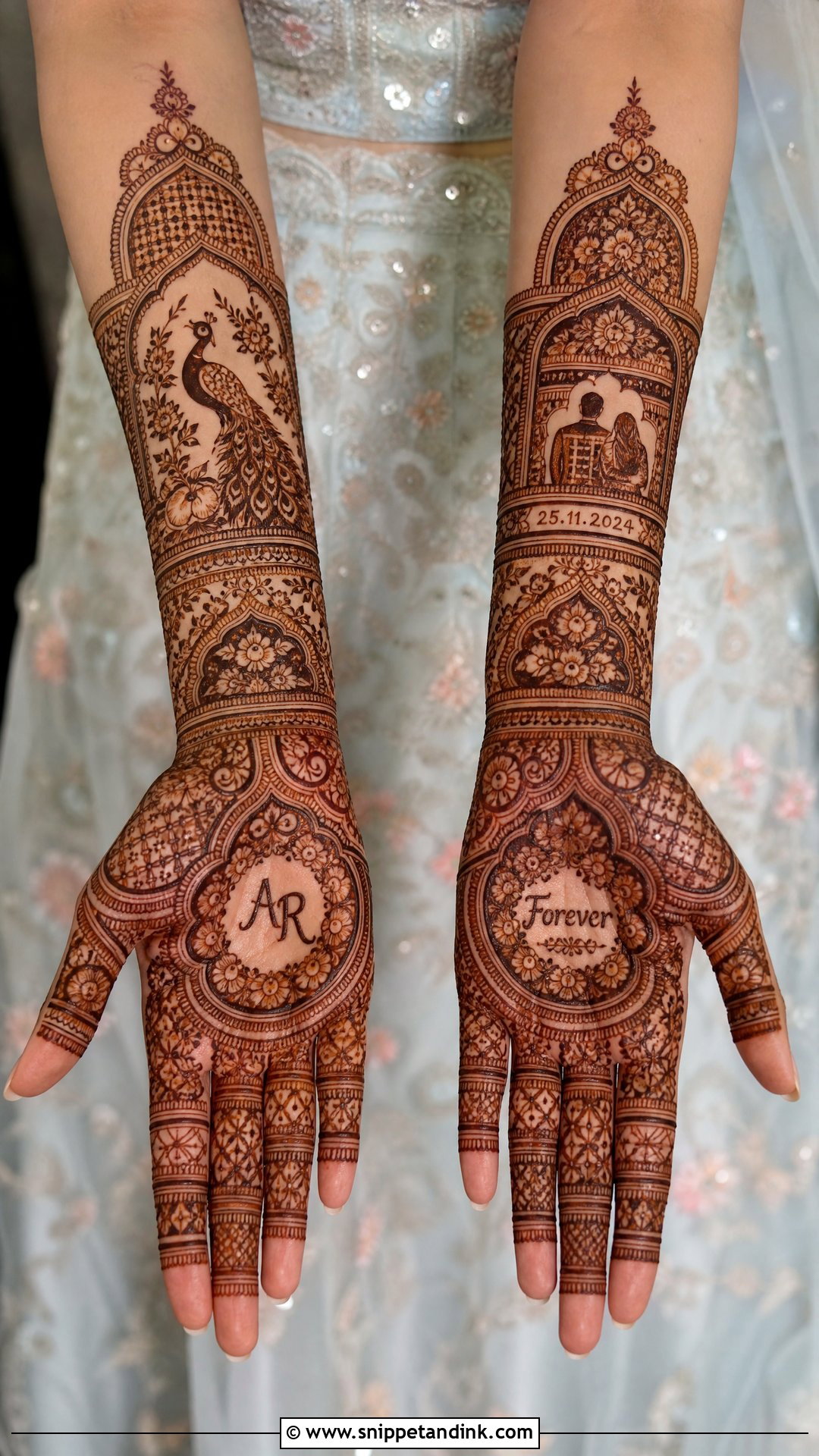 Personalized Bridal Mehndi Design - Snippet and Ink - 25 Bridal Hand Mandhi Mehndi Design Ideas