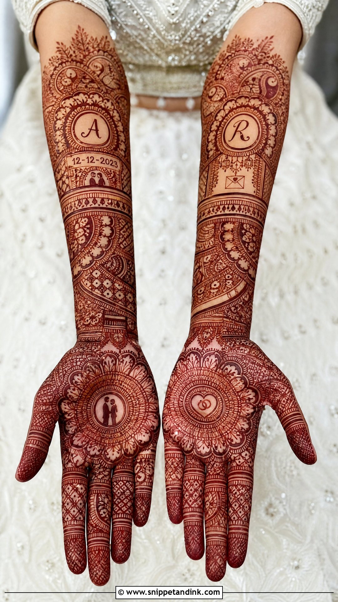 Personalized Bridal Mehndi Design - Snippet and Ink - 25 Bridal Mehndi Design 2025 Ideas