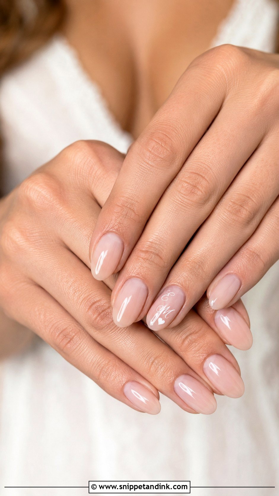 Personalized Bridal Nails - Snippet and Ink - 30 Bridal Nail Art Designs Wedding Day