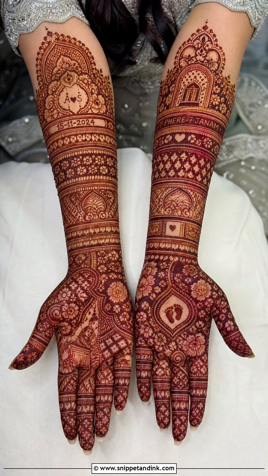 Personalized Dulhan Mehndi Design - Snippet and Ink - 30 Dulhan Mehndi Designs Indian Weddings