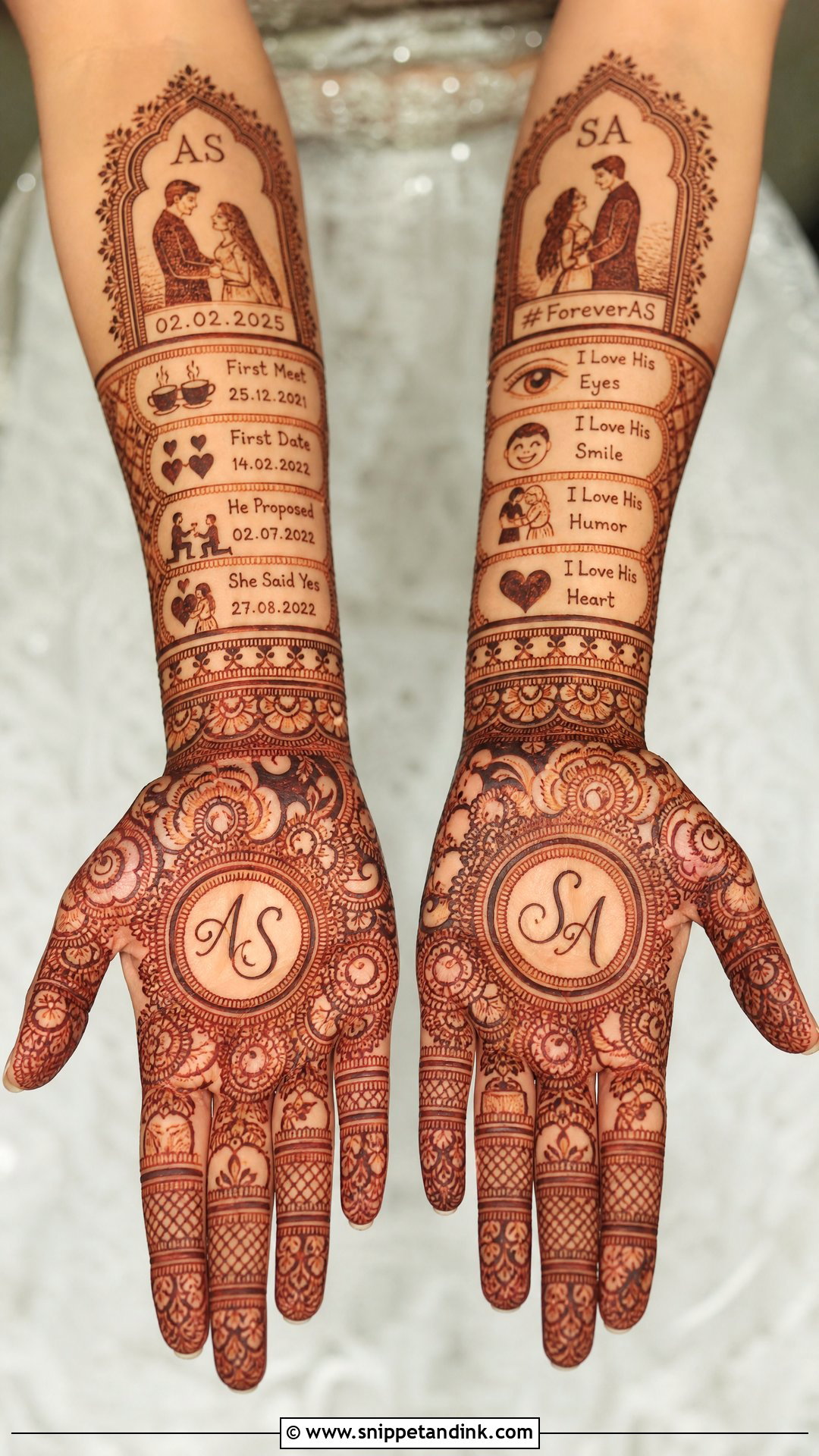 Personalized Mehndi Design For Wedding - Snippet and Ink - 20 Mehndi Designs for Wedding Function