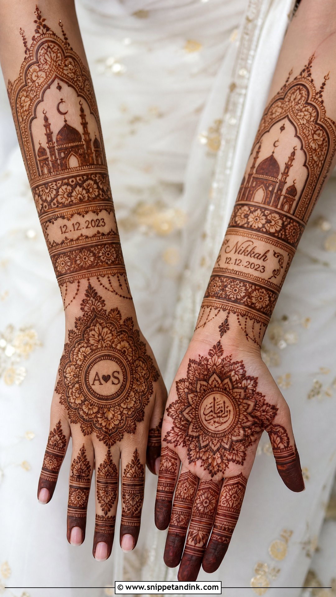 Personalized Muslim Bridal Mehndi Design - Snippet and Ink - 20 Bridal Mehndi Designs Muslim Bride