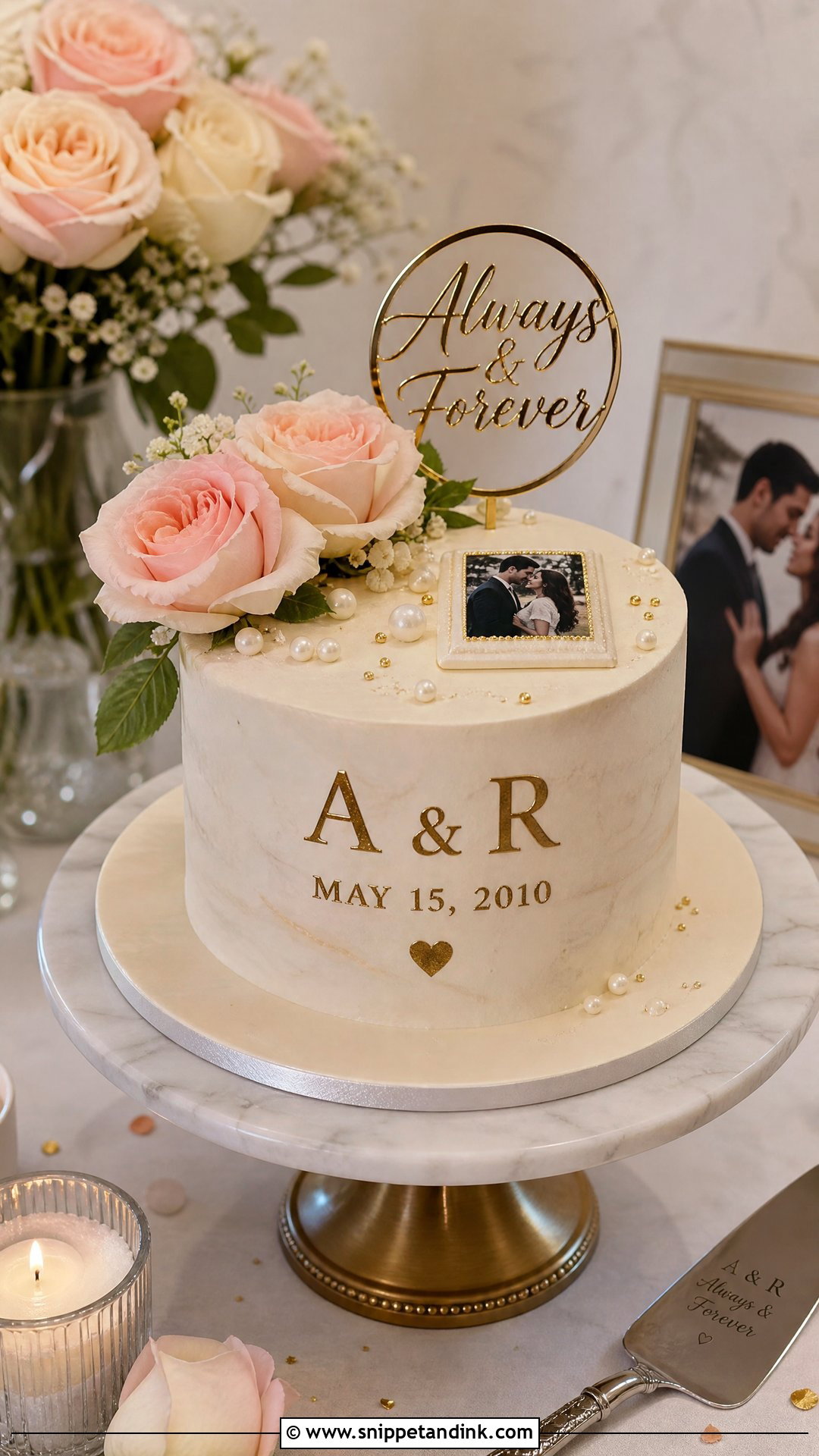 Personalized Wedding Anniversary Cake - Snippet and Ink - 30 Wedding Anniversary Cakes