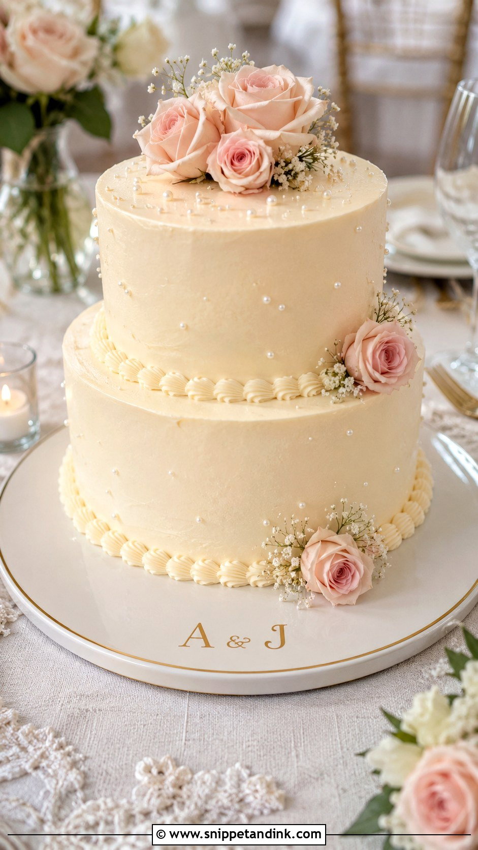 Personalized Wedding Cake Plate - Snippet and Ink - 20 Wedding Cake Plate Ideas
