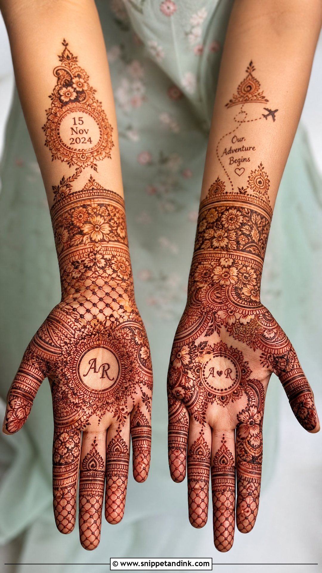 Personalized Wedding Mehndi Design - Snippet and Ink - 25 Unique Mehndi Designs for Wedding