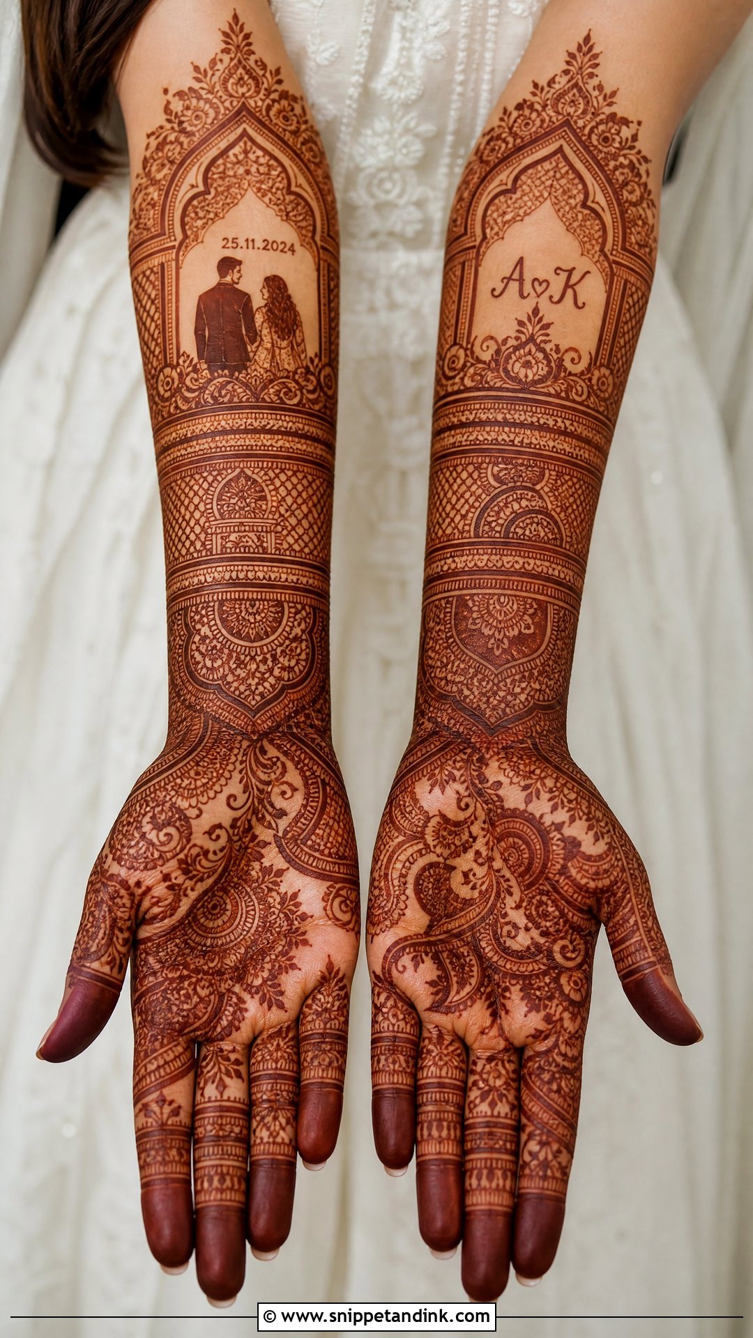 Personalized Wedding Mehndi Design - Snippet and Ink - 20 Wedding Mehndi Designs Bridal Hands