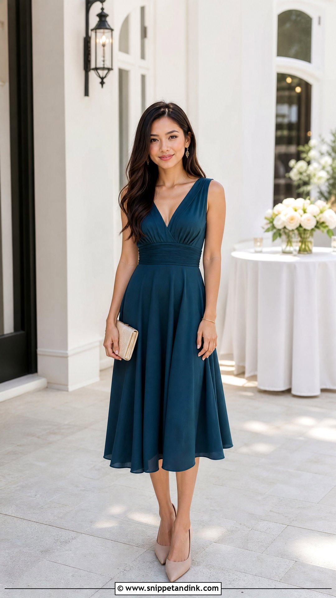 Petite Wedding Guest Outfit - Snippet and Ink - 20 wedding guest top outfit ideas