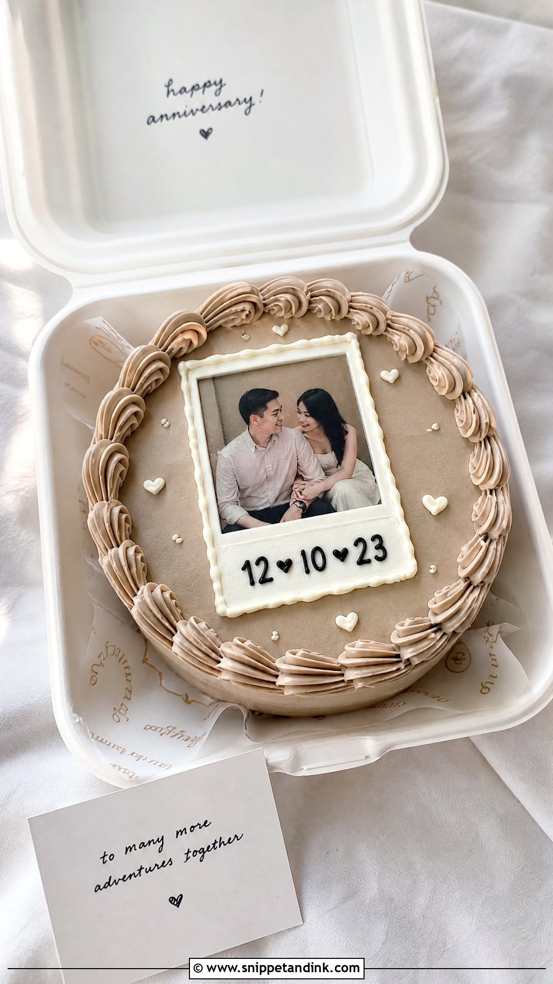 Photo Anniversary Bento Cake - Snippet and Ink - 30 Anniversary Bento Cake Ideas
