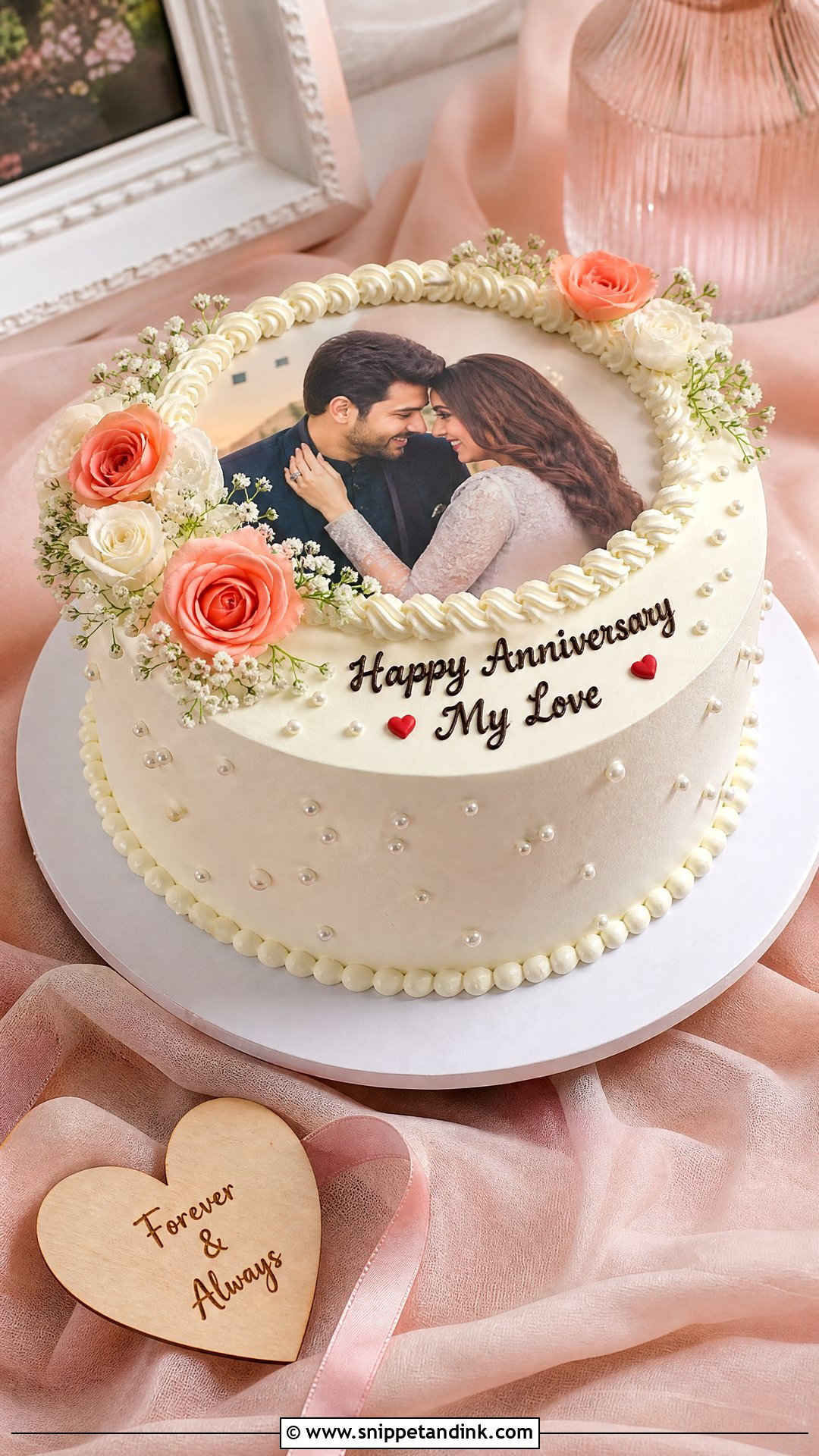 Photo Anniversary Cake - Snippet and Ink - 25 Love Anniversary Cake Ideas