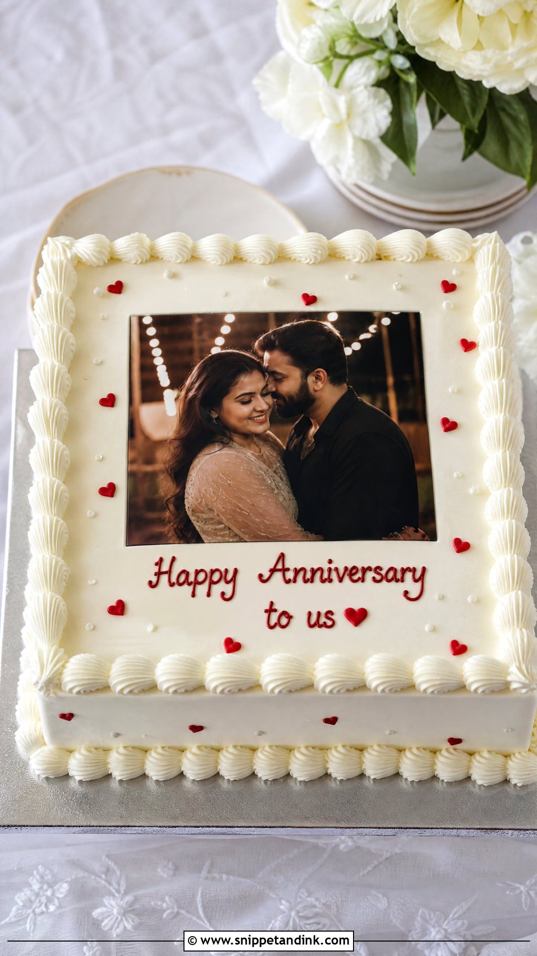 Photo Anniversary Cake - Snippet and Ink - 25 Simple Anniversary Cake Ideas