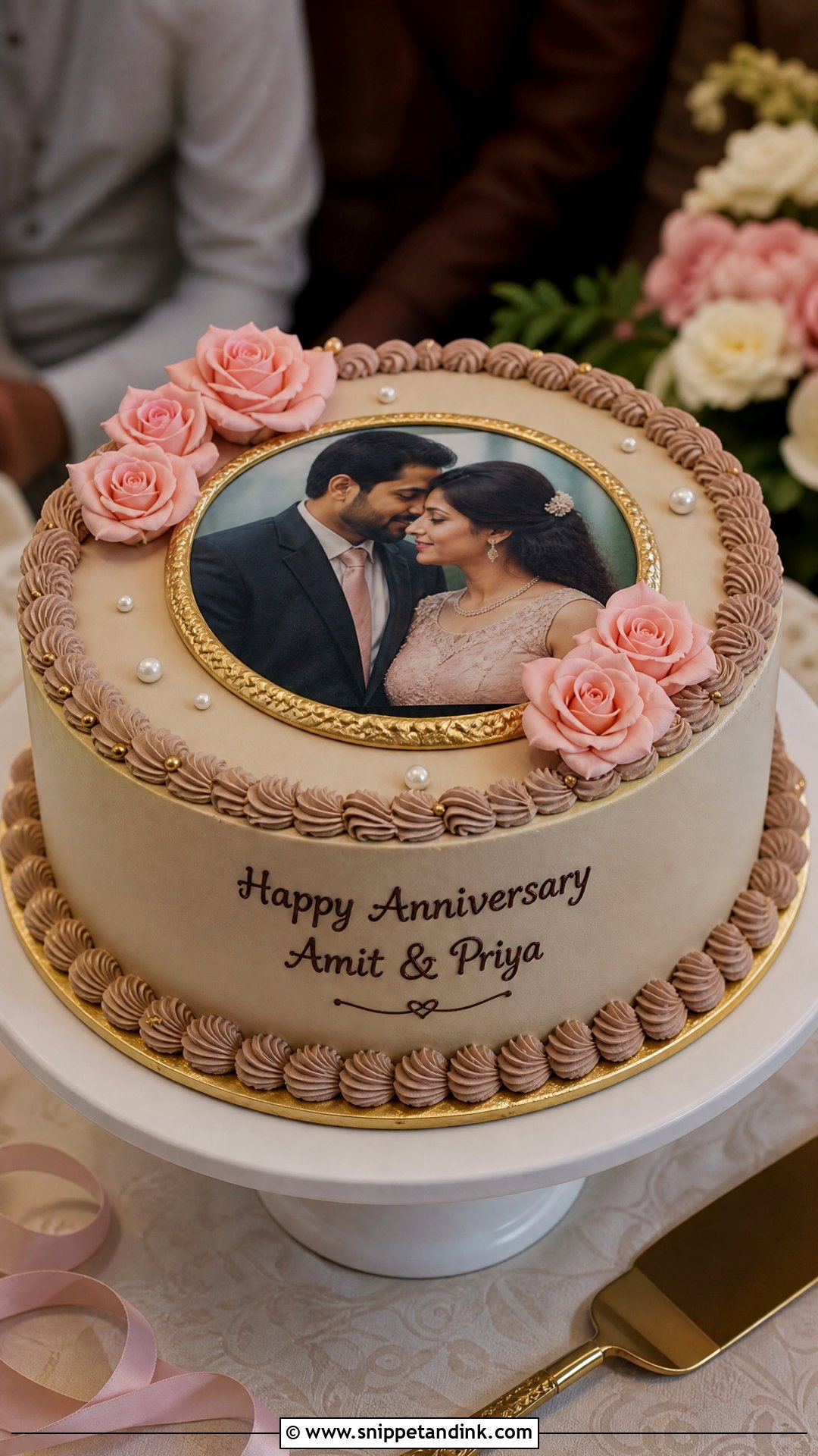 Photo Anniversary Cake - Snippet and Ink - 25 Unique Wedding Anniversary Cake Ideas
