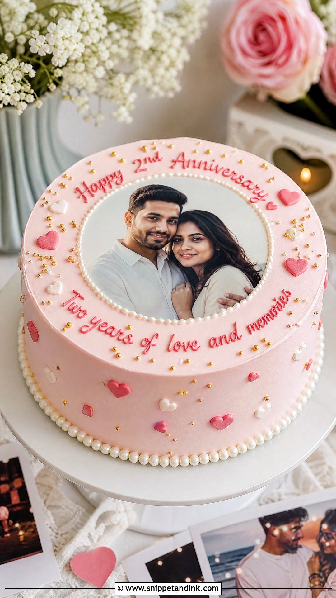 Photo Anniversary Cake - Snippet and Ink - 30 2 Year Anniversary Cake Ideas