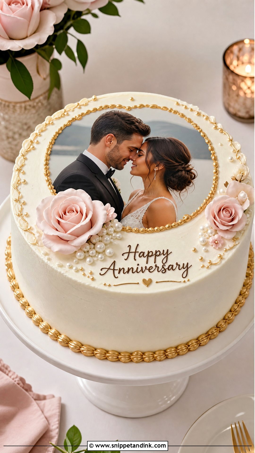 Photo Anniversary Cake - Snippet and Ink - 35 Anniversary Cake Ideas