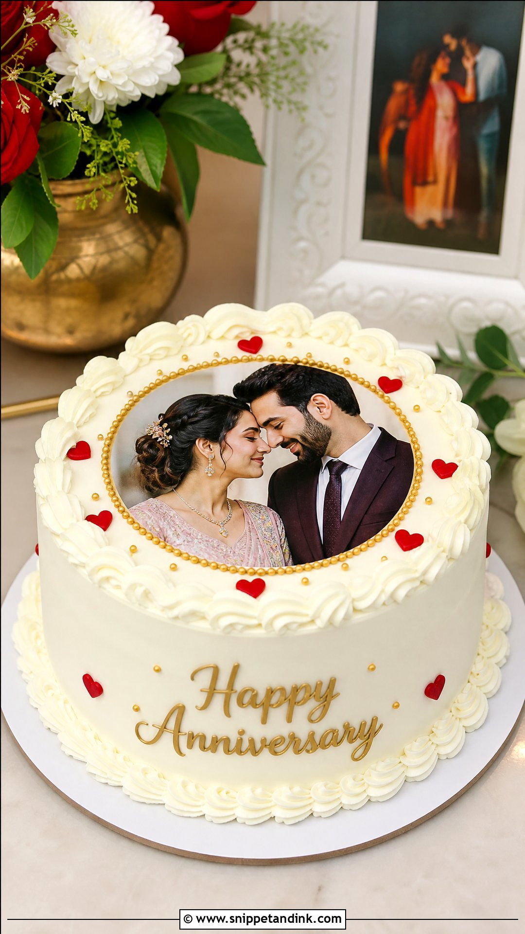 Photo Anniversary Cake - Snippet and Ink - 35 Happy Anniversary Cakes