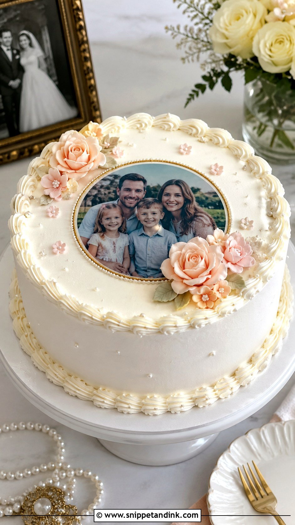 Photo Anniversary Cake - Snippet and Ink - 20 Anniversary Cake Photo Ideas