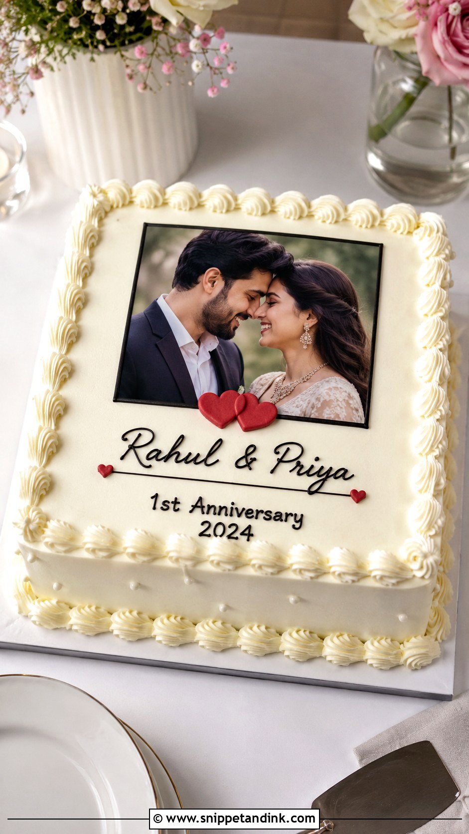 Photo Anniversary Cake - Snippet and Ink - 20 Anniversary Cake Snapchat Story Ideas