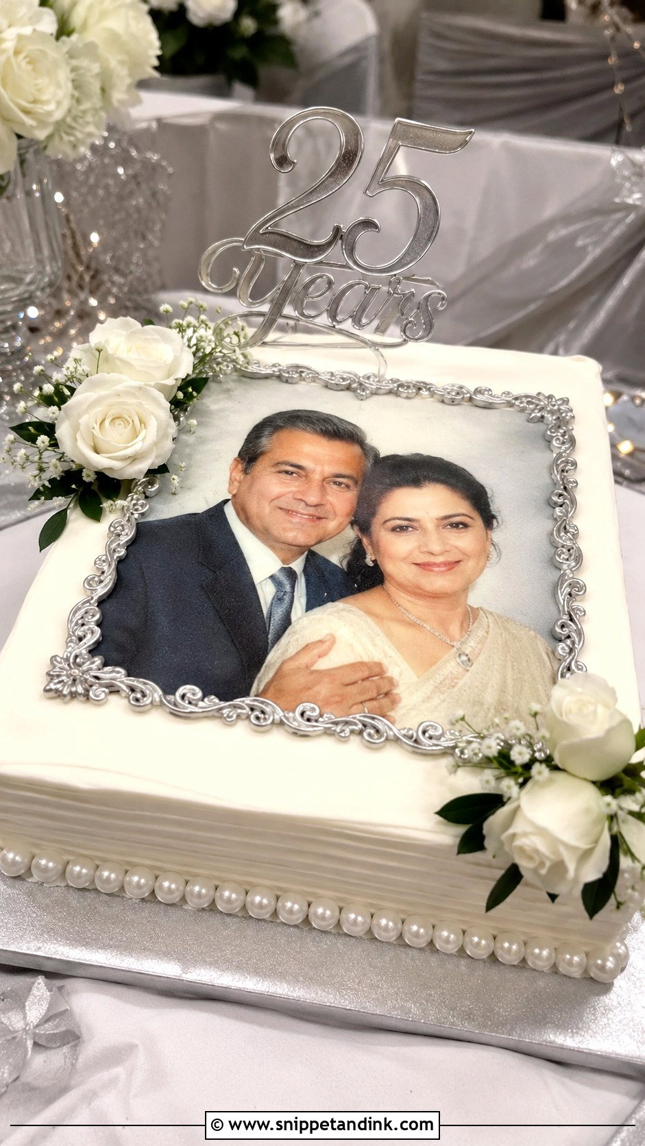 Photo Anniversary Cake - Snippet and Ink - 20 Cakes for 25th Anniversary