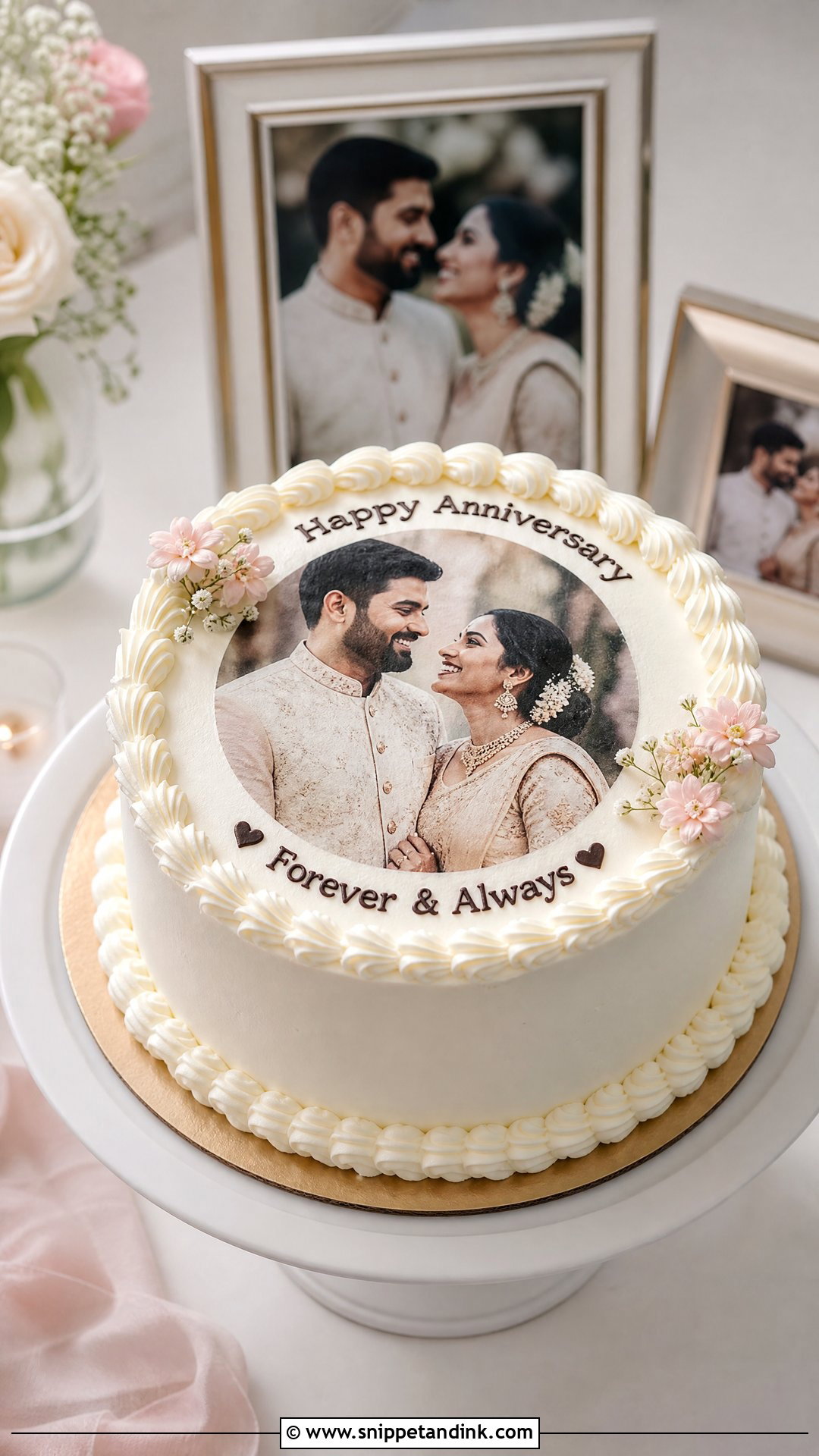 Photo Anniversary Cake - Snippet and Ink - 20 Simple Wedding Anniversary Cake Ideas