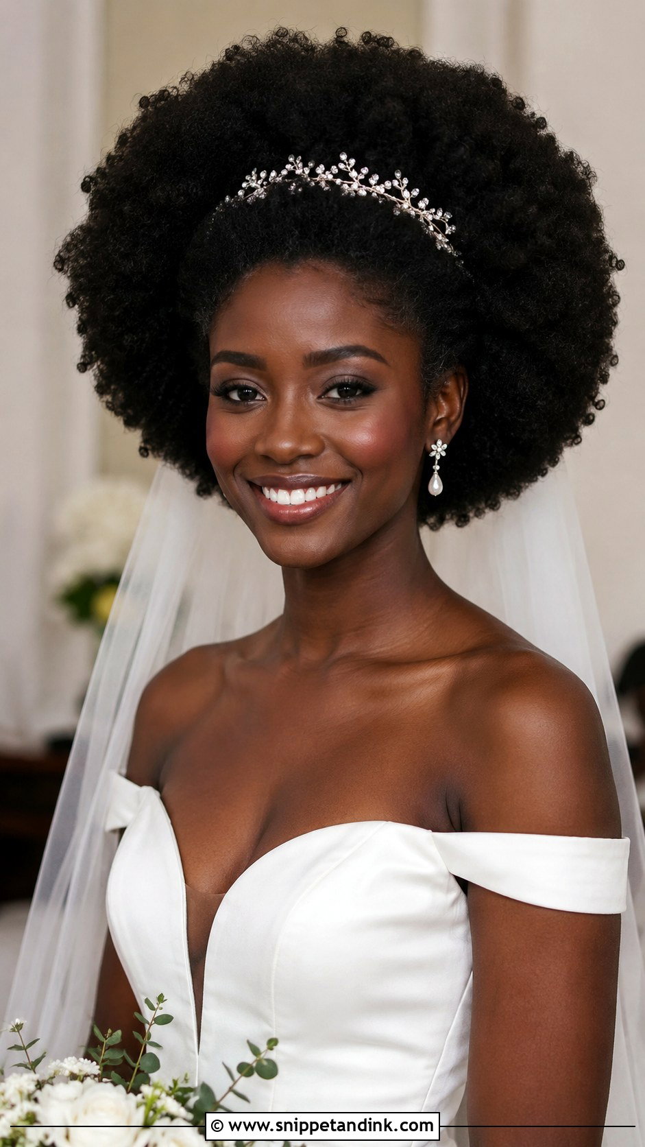 Picked Out Afro - Snippet and Ink - 20 Black Hair Wedding Hairstyles