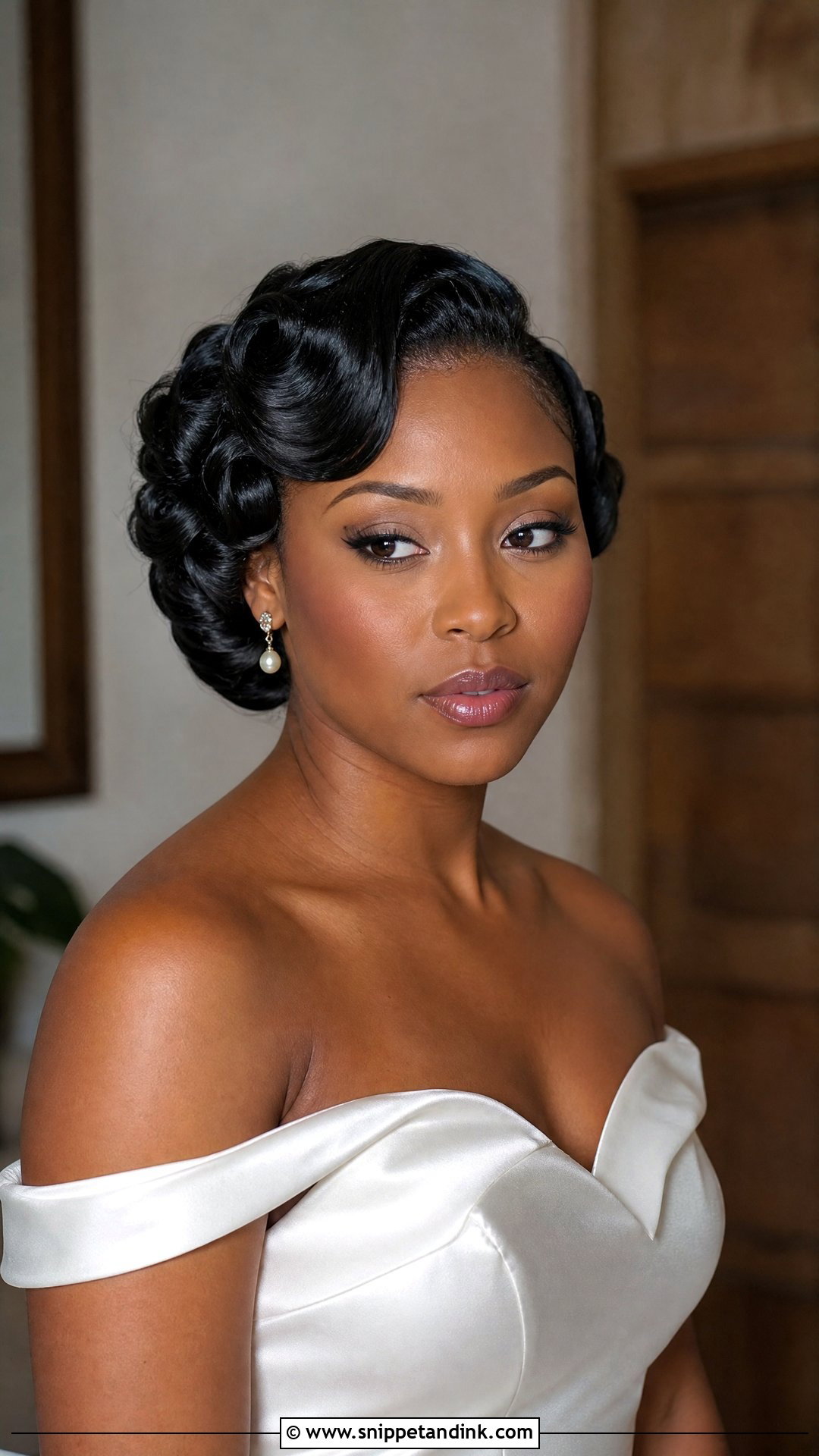 Pin Curl Wedding Updo - Snippet and Ink - 20 Wedding Updo Hairstyles Black Women