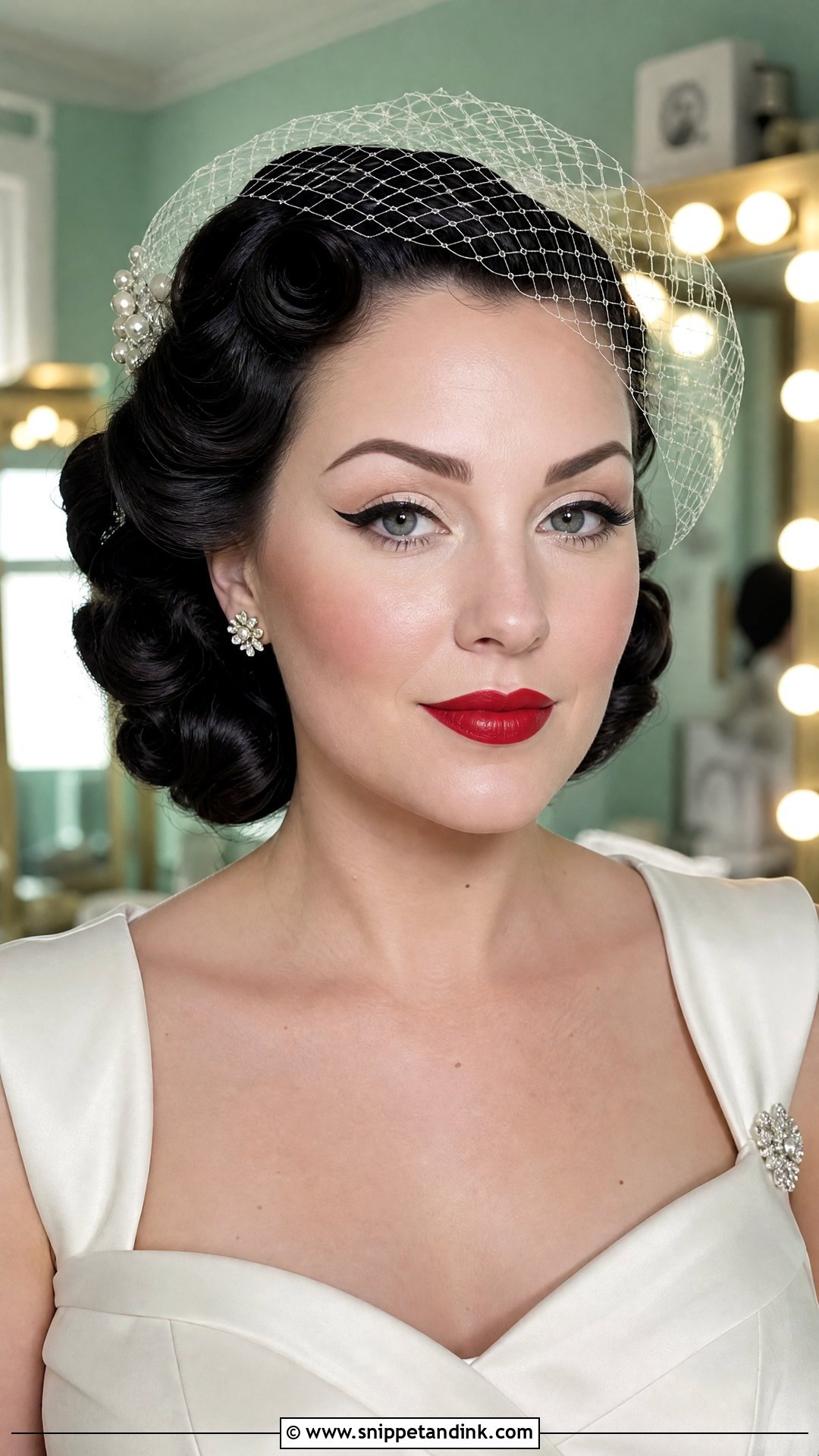 Pin Up Bride Makeup - Snippet and Ink - 20 Vintage Bride Makeup Ideas