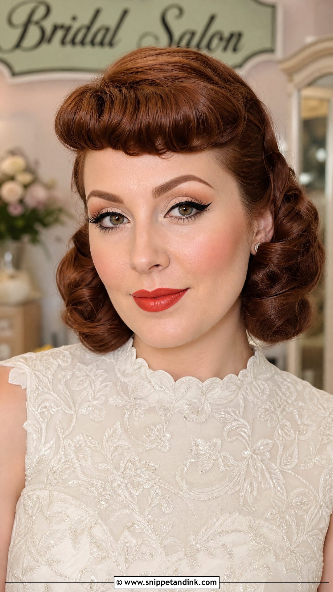 Pin Up Wedding Makeup - Snippet and Ink - 20 Retro Wedding Makeup Ideas