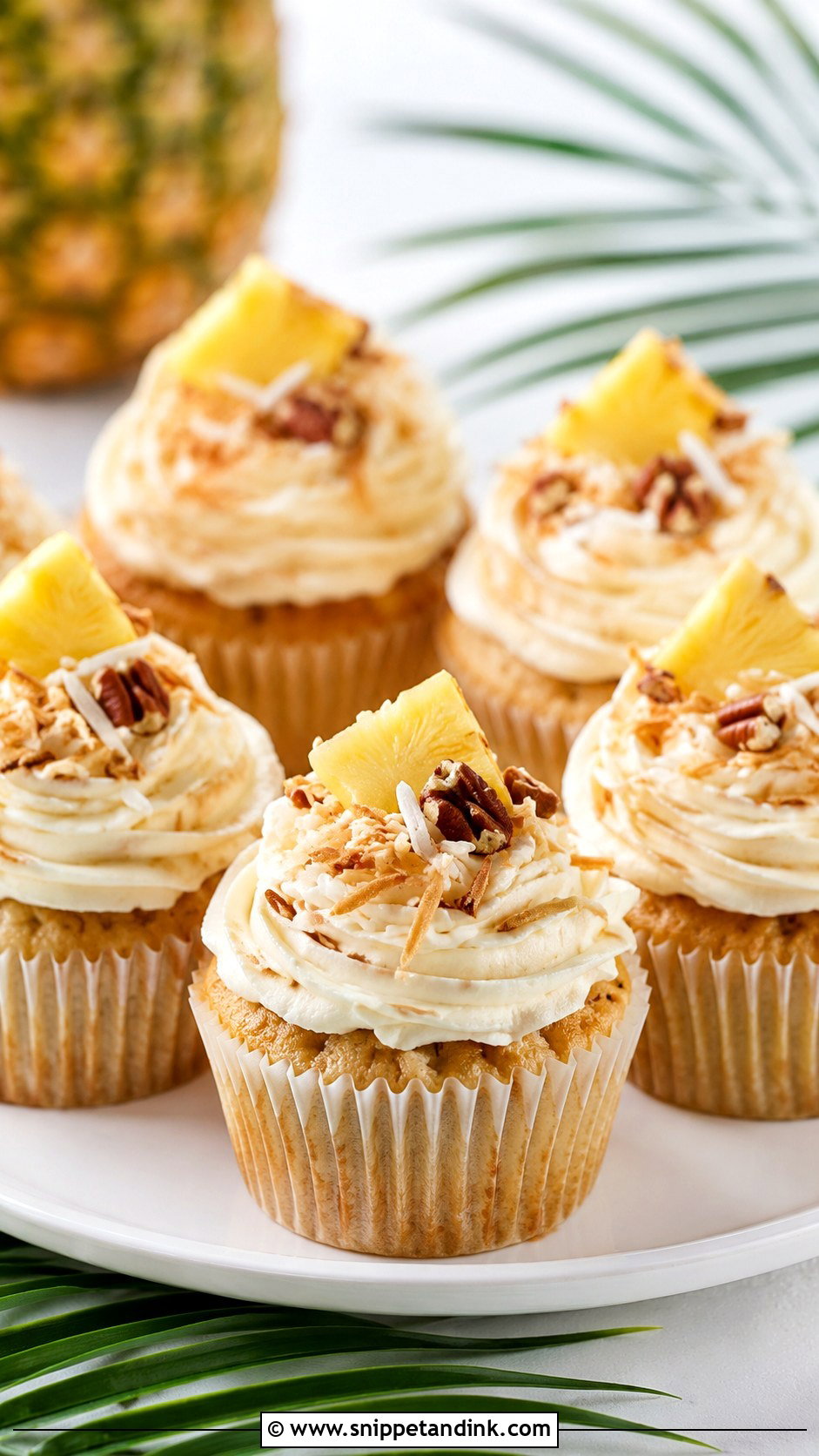 Pineapple Italian Wedding Cake Cupcakes - Snippet and Ink - 20 Italian Wedding Cake Cupcake Ideas