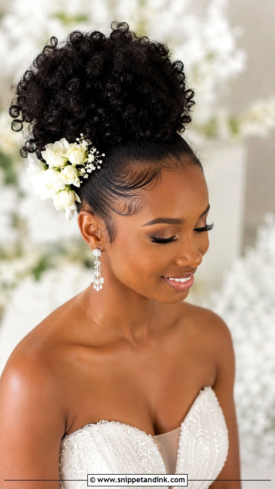 Pineapple Updo With Curly Crown - Snippet and Ink - 30 4c Wedding Hairstyles